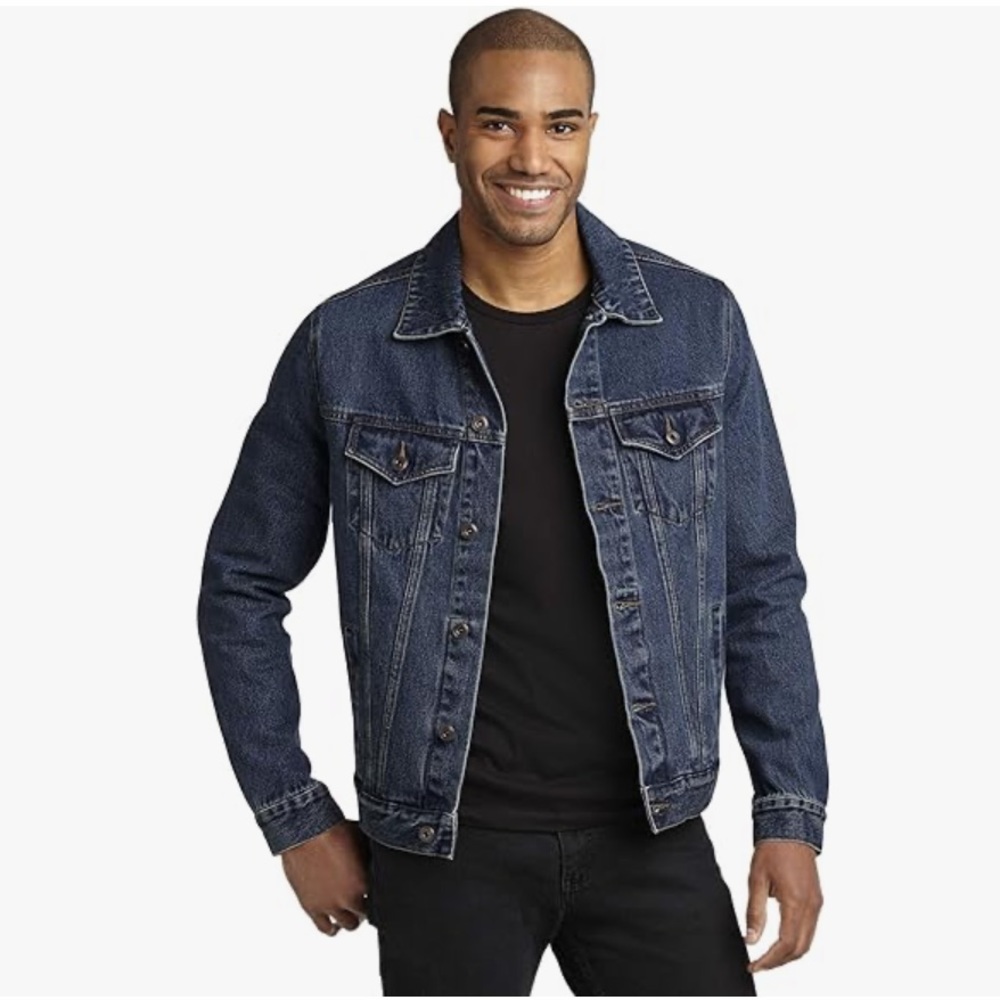 Like New Port Authority Unisex Denim Jacket Size L